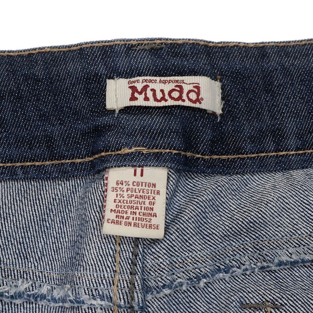 Mudd Jeans Juniors Size 11 Capri Distressed Splatter Dirty Wash Measures 30x24.5 - Picture 7 of 10